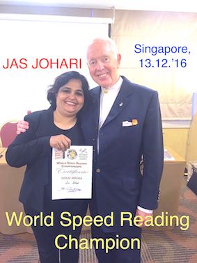 Tony Buzan welcoming Buzan Centre Pune
